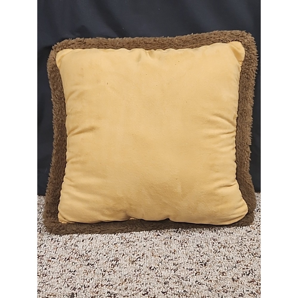 Woolrich big Bear playground Outdoor Adventures Appliqué embellished pillow-18" - Picture 4 of 4